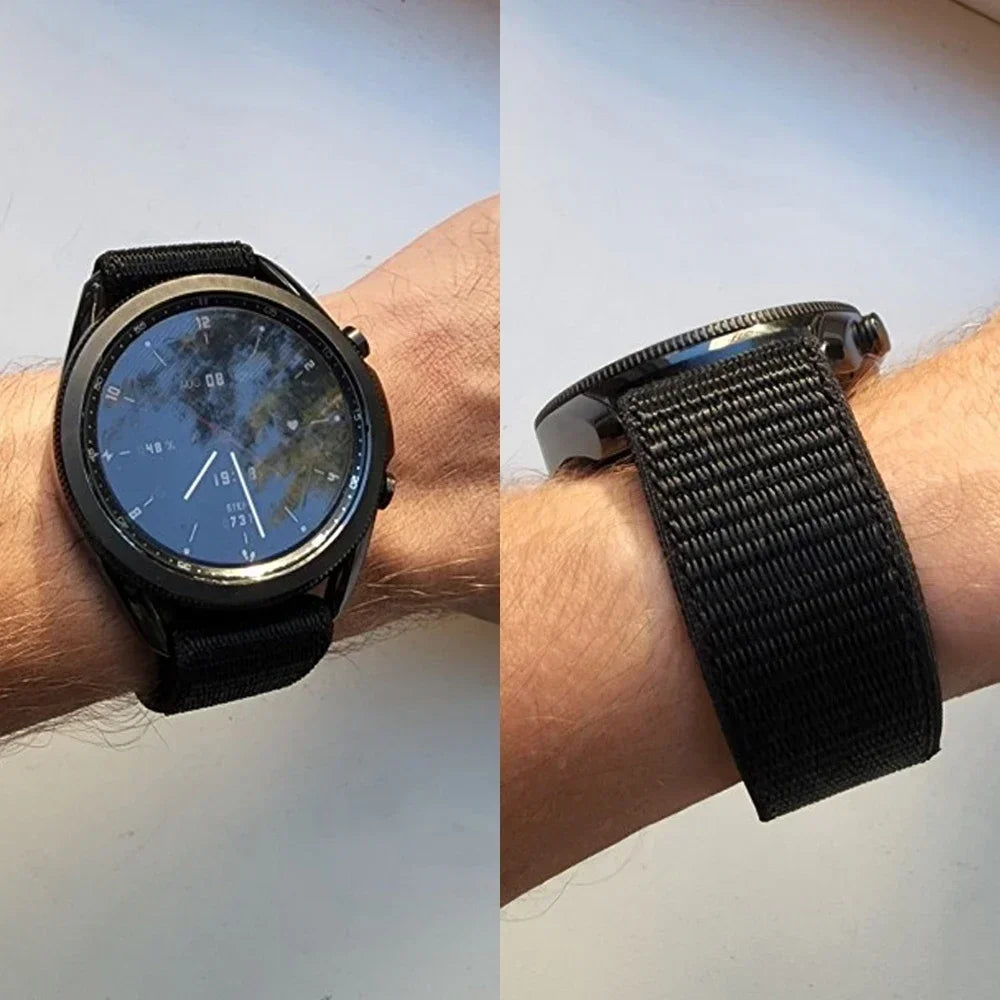26mm 22mm Nylon Loop Watch Band For Garmin Fenix 8 8Pro 7 7X 6 6X 5X/Forerunner 970 965/Enduro 3 2/Instinct 3 2X QuickFit Strap