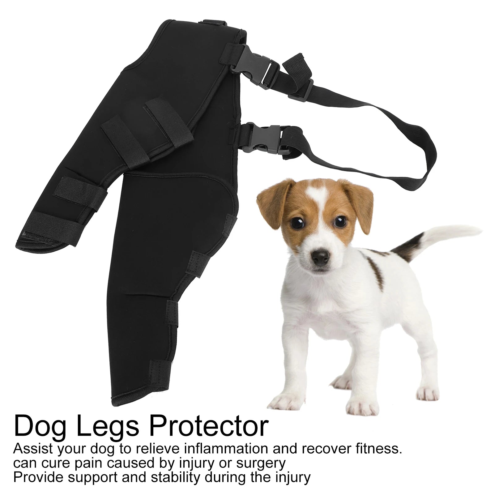 Pet Dog Hind Legs Protector Adjustable Knee Brace Leg Support for Dogs Hind Legs Recover Adjustable Pet Knee Pads Dog Knee Brace