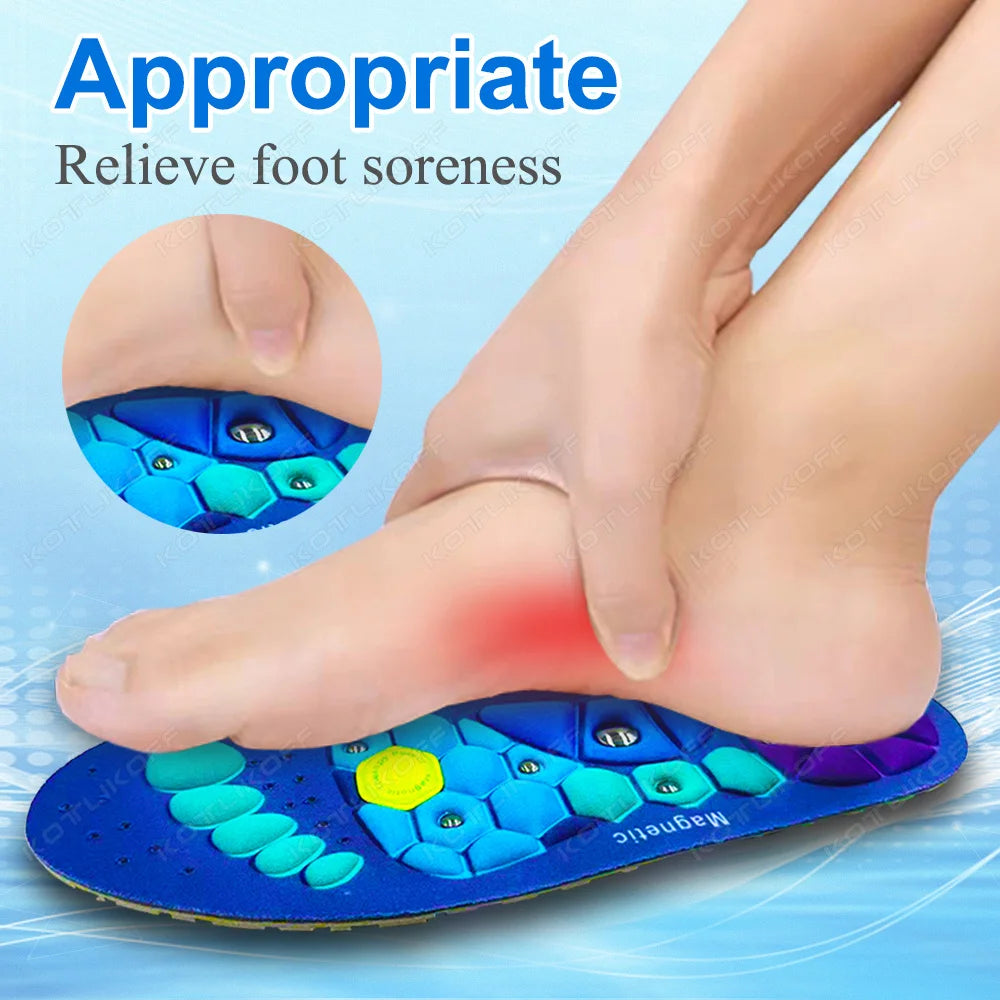 Magnetic Massage Shoe Soles For Orthopedic Arch Support Therapy Foot Acupressure Massage Insole Relaxation Insole Comfort Soles