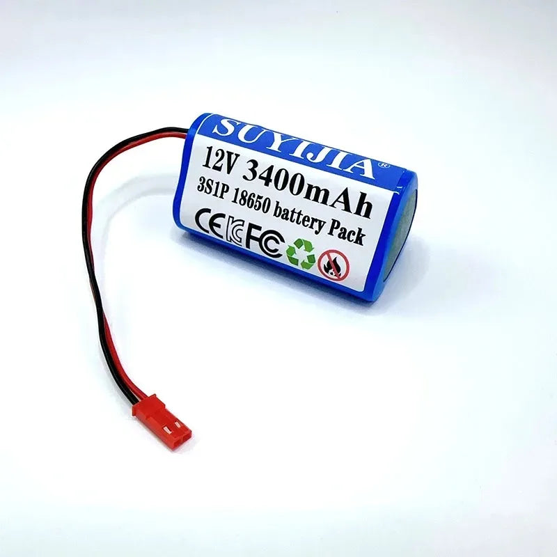 New Original 12V 3S1P Battery 6800mAh 12.6v 11.1v 18650 Lithium-ion Battery Pack Rechargeable Battery for CCTV Camera Fascia Gun