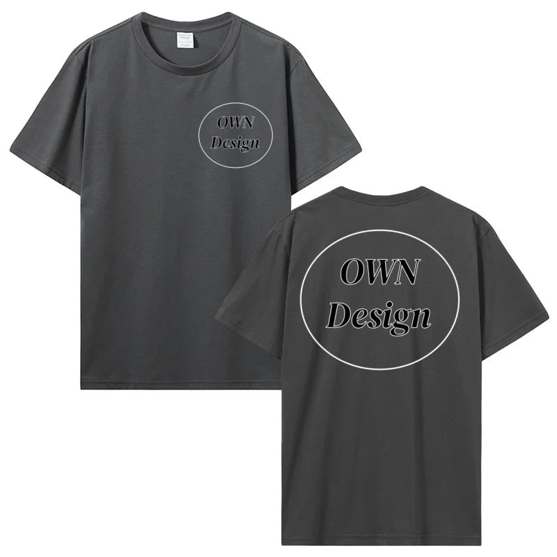 Custom T Shirt Make Your Design Logo Text T-shirt Men Women Customized Print Original Design Gifts Tshirt Streetwear Clothing