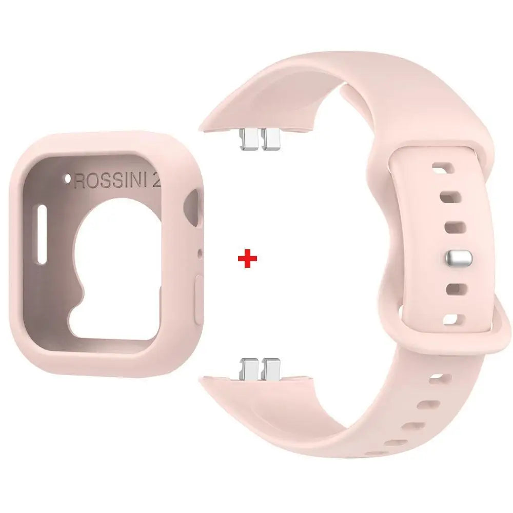 Silicone Watchband Strap+Case for Huawei Honor Choice ROSSINI 2i Smartwatch Bracelet & Case Film Replacement Wrist Band Correa