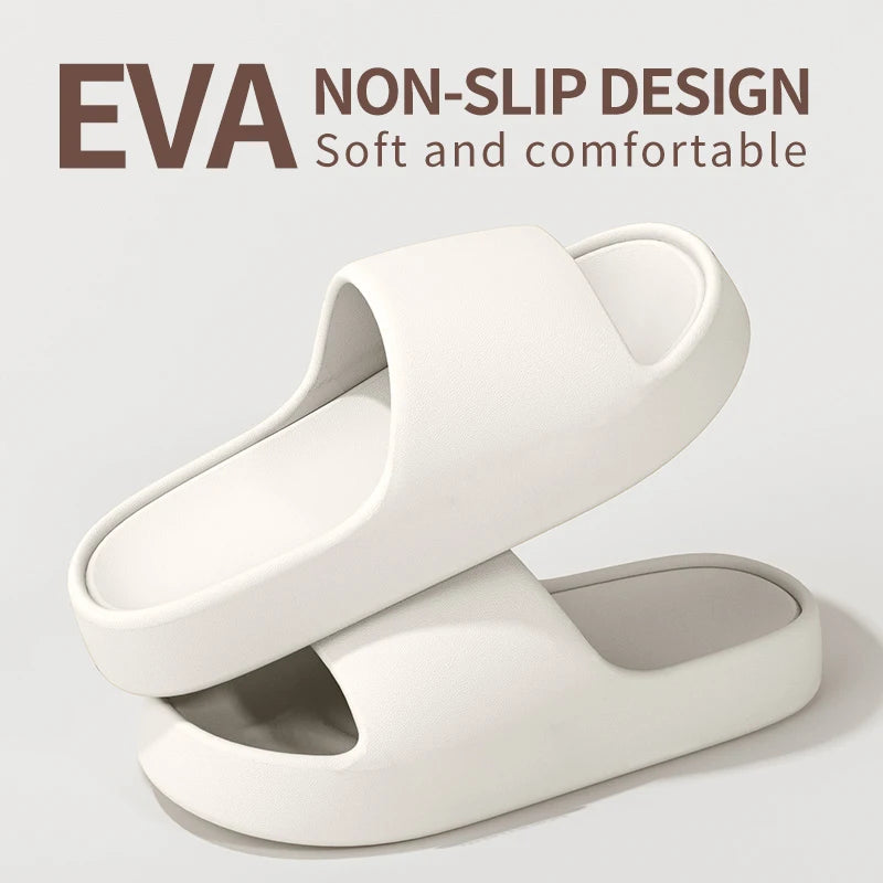 Men's Slippers for Summer Outdoor Wear, Indoor Thick-Soled Bathroom Shower, Anti Slip and Cool Slippers for Men