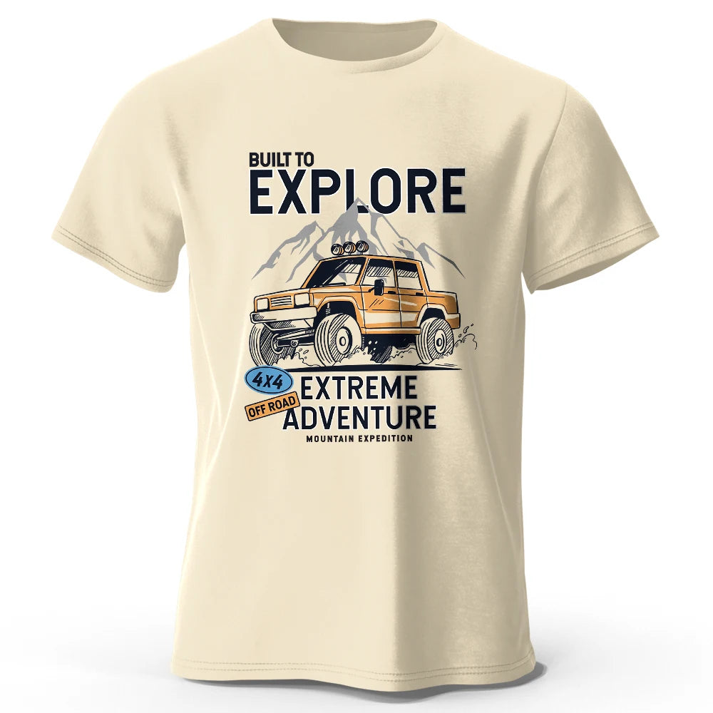 Vintage Rally Crest Printed Unisex Men Women T-Shirt Tees Tops 100% Cotton Weatherproof Patina Graphic Adventurer Gear