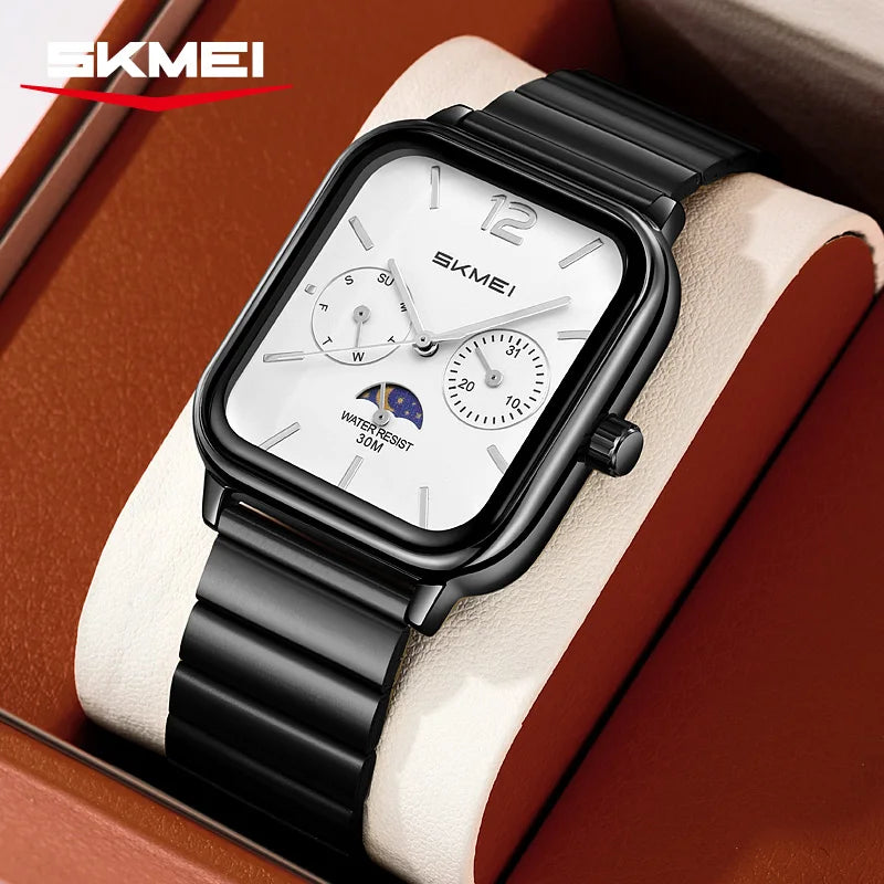 SKMEI 2509 New Casual Simple Quartz Watch Men's Luxury Business Waterproof Calendar Week Exquisite Watch relógios masculino