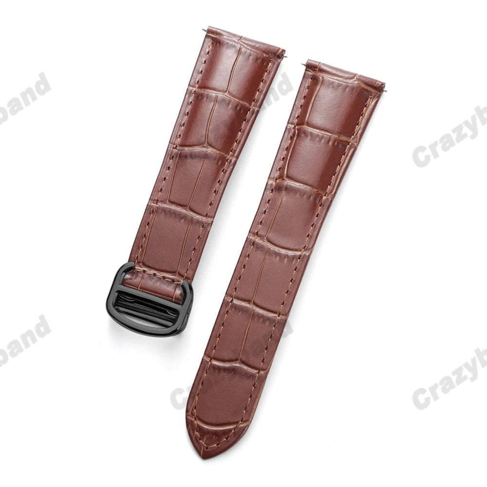 Genuine Leather Watch Strap for Cartier Tank London Solo Business Men‘s Soft Bracelet High Quality New Wrist Band 18mm 20mm 22mm