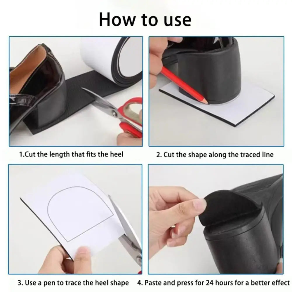 Durable Elastic Sole Anti Slip Sticker Wearable Repair Shoe Sole Protectors Self Adhesive Shoe Bottom Pads