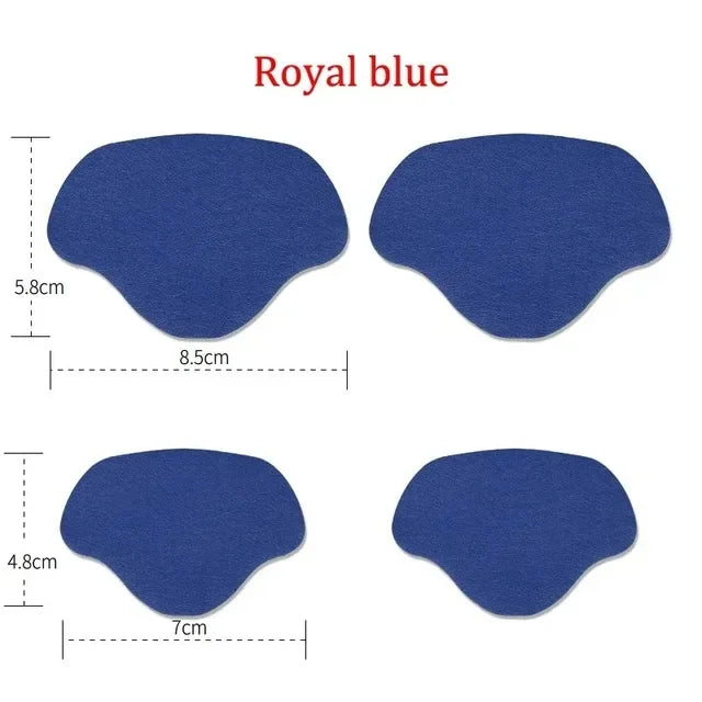 4Pcs Sneaker Heel Repair Pad Adjustable Size Wear-resistant Footbed Invisible Heel Repair Pad Repair Shoe Hole Pad Back Sticker