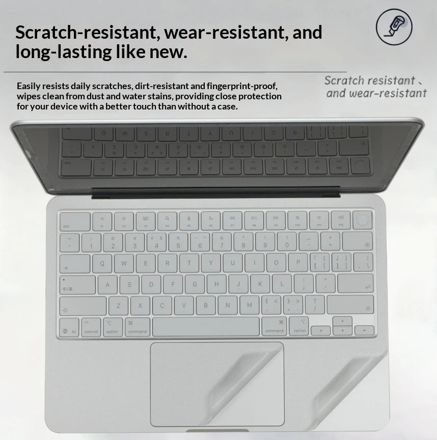 Notebook Protective Stickers for 2026 MacBook Neo 13 Inch A3404 Frosted Clear Vinyl Skin Decal Ultra-thin scratch-resistant Case