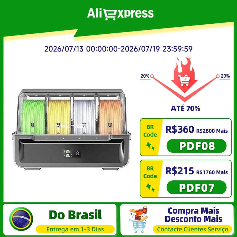 Creality CFS -Creality Filament System Multicolor 3D Printer Filament System Supports 4 Parallel for Creality K2 Plus 3D Printer
