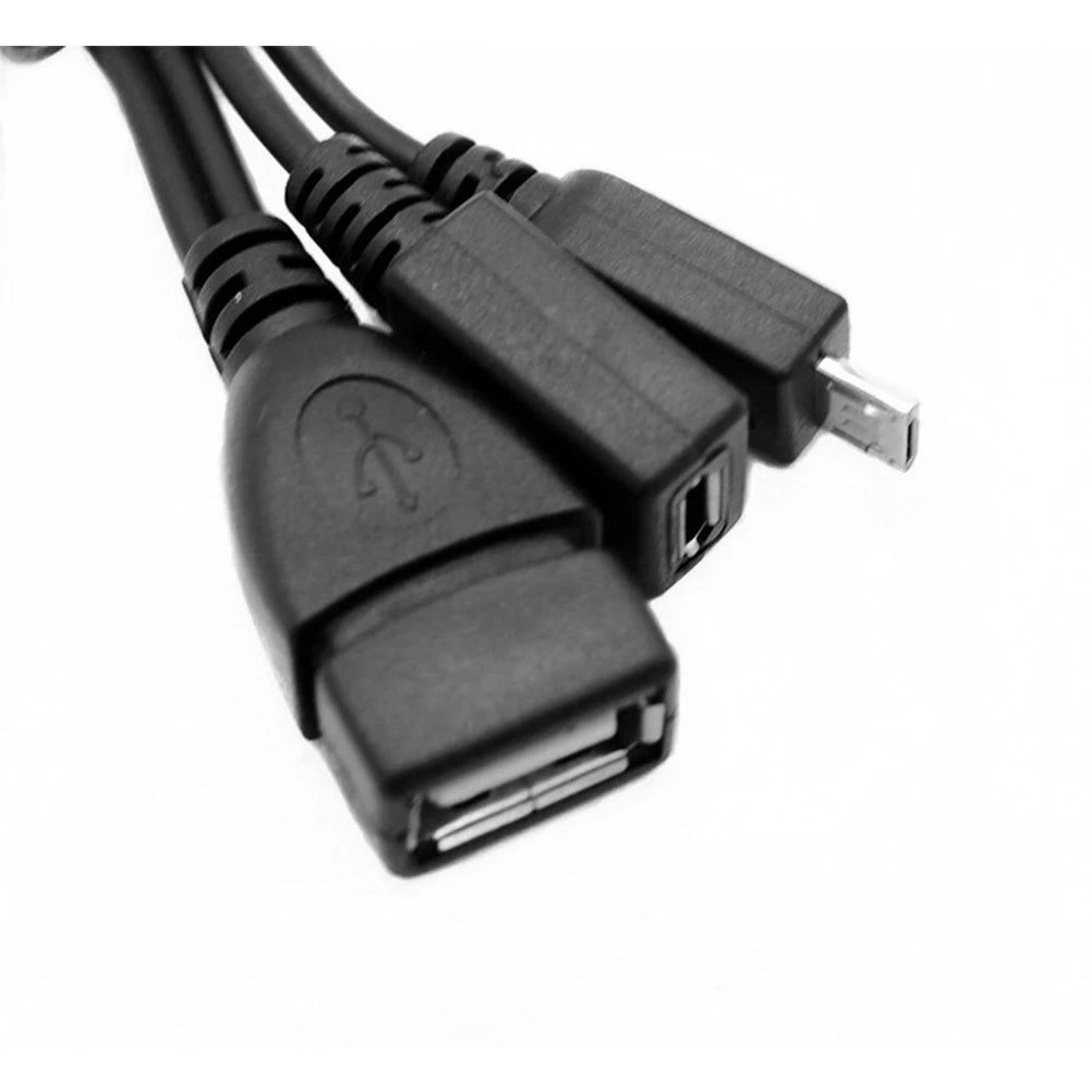 1 to 2 Usb Port Terminal Adapter Micro USB to USB 2.0 OTG Cable with Micro USB Power For Fire Tv Fire Stick Tablet PC Smartphone