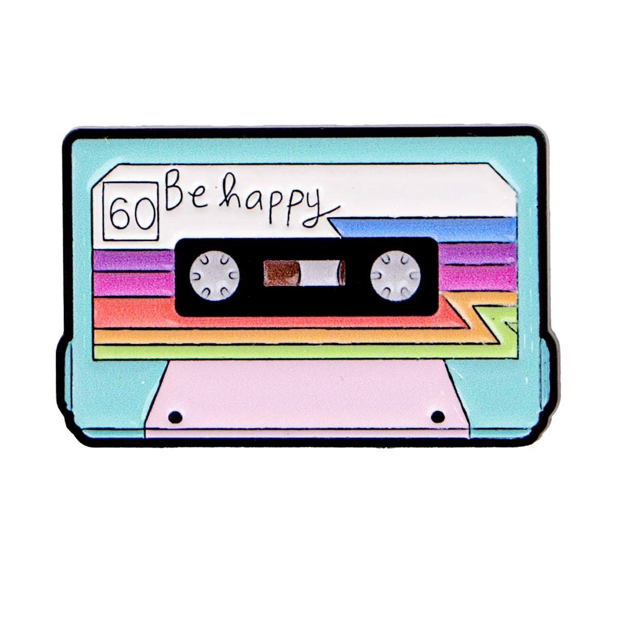 Vintage 1985 Brooch Creative Tape Enamel Pins Music TV Lapel Pin For Backpack Clothing Accessories Metal Badge Jewelry Gift