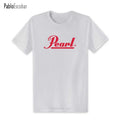 Fashion Drums Brand Men T Shirts Summer New Pearl T Shirt O-neck Short Sleeve Cotton Music T-shirts Top Tees