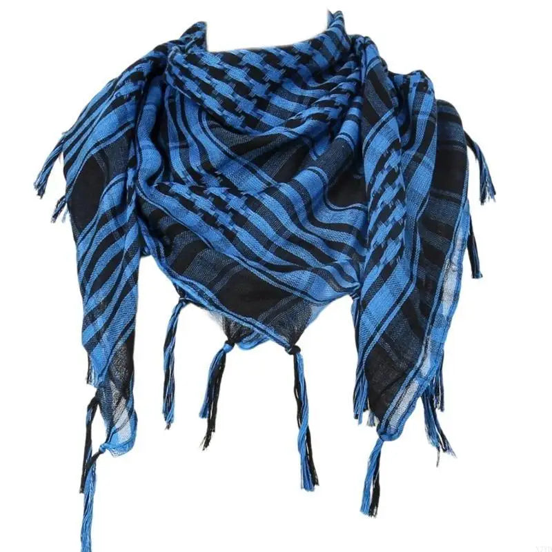 N7YD Desert Shemagh Scarf Soft Fringed Arab Headscarf Unisex Keffiyeh Bandana Unisex Headwrap Arabian Scarf Head Covering