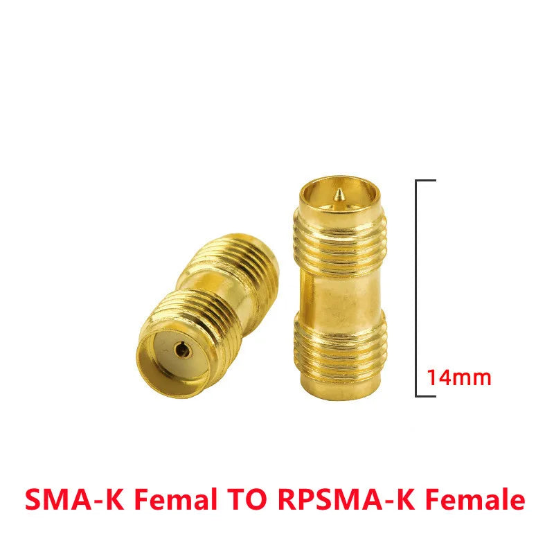 2PCS SMA to SMA Adapter SMA Male Female to Male Female RP SMA Straight 3 Way Right Angle 90 135 Degree RF Connector for Antenna