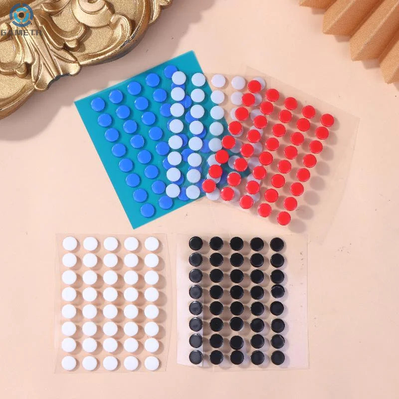 40Pcs 6.5mm Diameter 0.8mm Thickness Small Dots Universal Mouse Skates For Mouse Foot Glide Feet Sticker