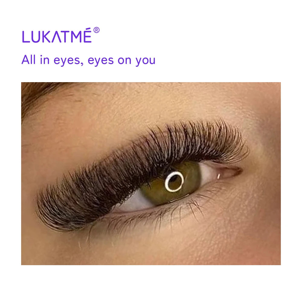 LUKATME 5D W Eyelash Extensions C/D Curl 8-15mm W Shaped 5D Fans False Lashes Mega Volume 5D Eyelash for Makeup