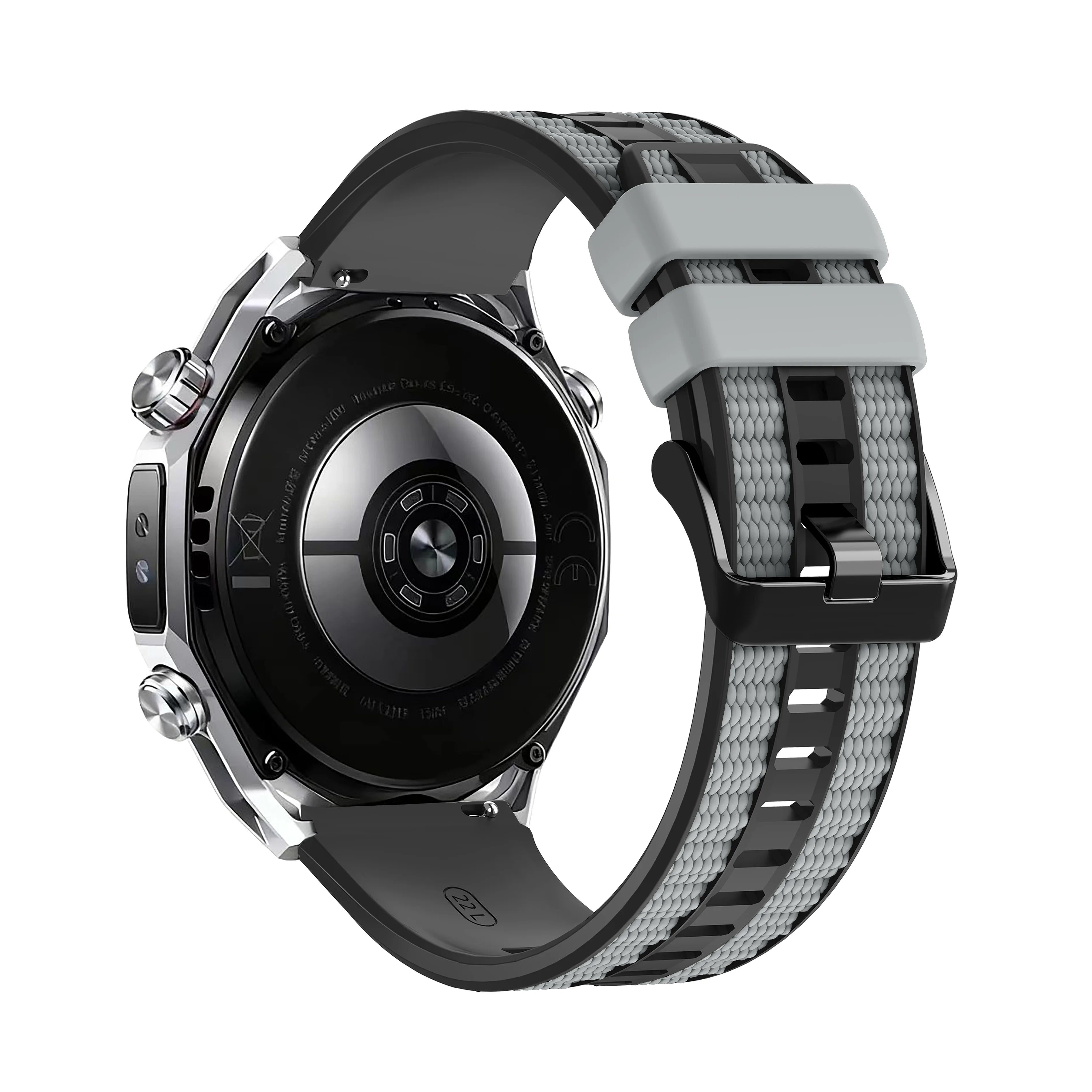 Two-Tone Silicone Strap 22mm For Huawei Watch Ultimate 2 / GT 6 5 Pro 46mm / GT4 GT3 GT2 / Watch 5 4 3 Band Watchband Bracelet