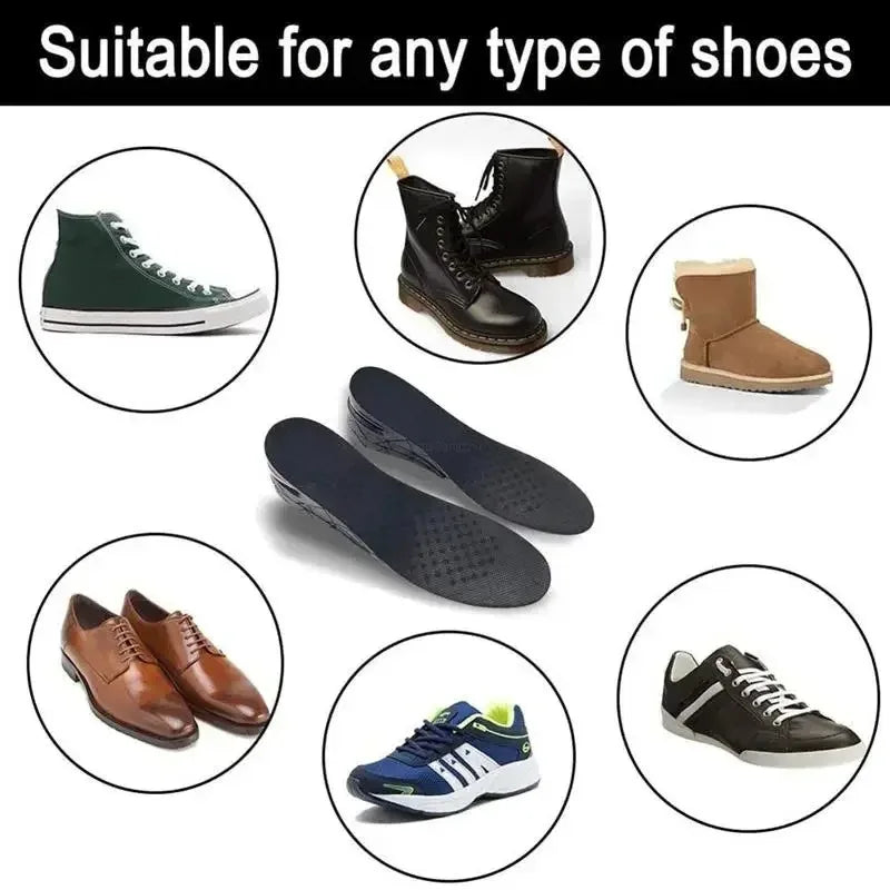 Height Increase Insole Adjustable Height Insole Height Increasing Shoe Inserts Air Cushion Shock Absorbing Shoe Pads 3/5/7/9cm