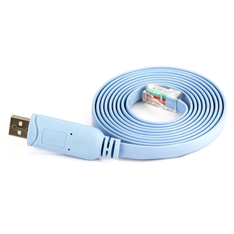 Premium Quality Console Cable with USB to RJ45 Interface FTDI FT232RL for Cisco and Huawei Switches and Routers