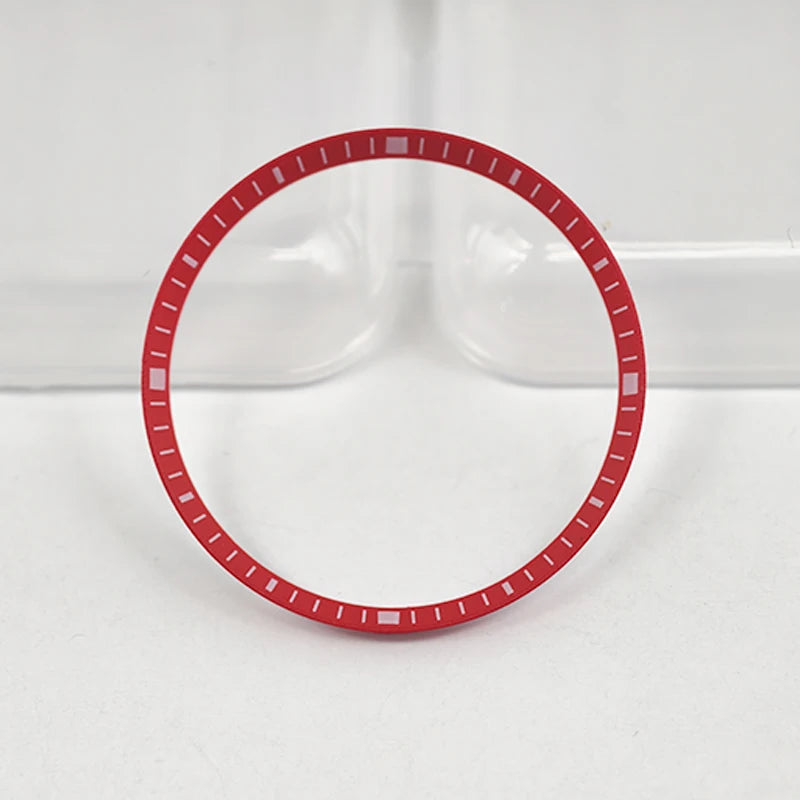 30.5mm Watch Chapter Rings Fit SKX007 SKX009 SRPD Watch Case Plastic Inner Ring NH35 NH36 Movement Men's Watch Parts Replace