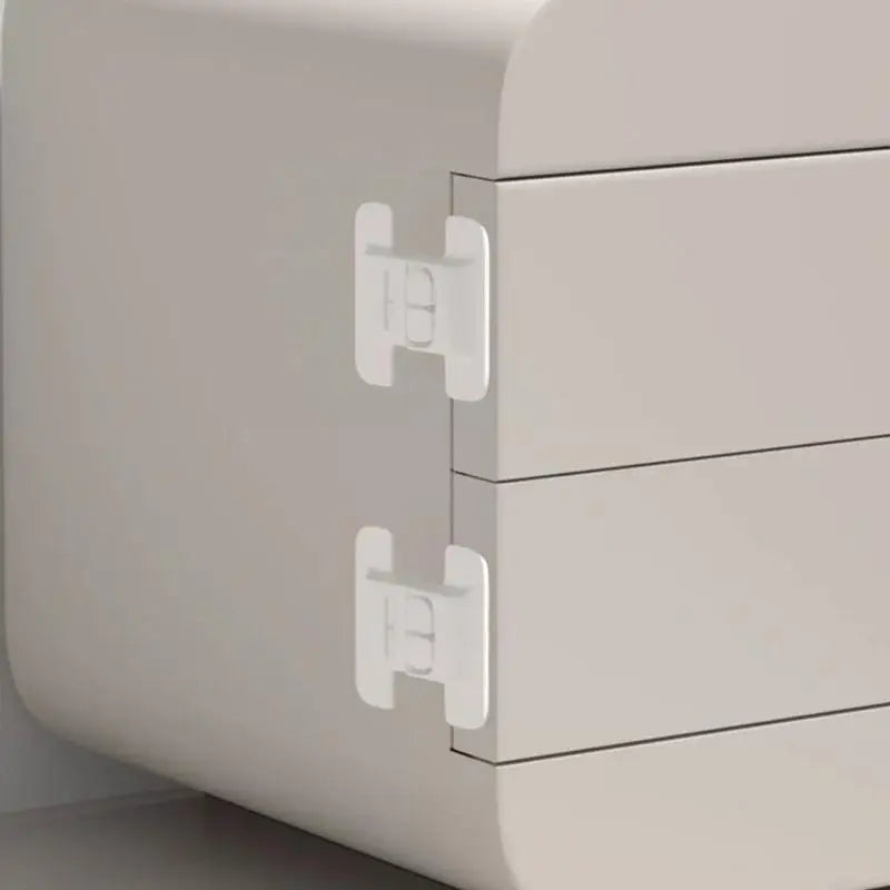 Refrigerator Locks Refrigerator Child Lock Self-Adhesive Fridge Closer Fixed Buckle for Glass Metal Protection Kids Adults Home