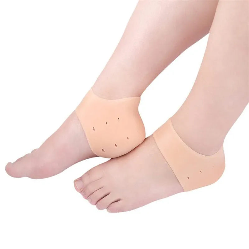1Pai Heel Cushion Gel Heel Protector for Plantar Fasciitis Achilles Tendonitis Bone Spur Aching Feet Relieve Pain Pedicure Tools