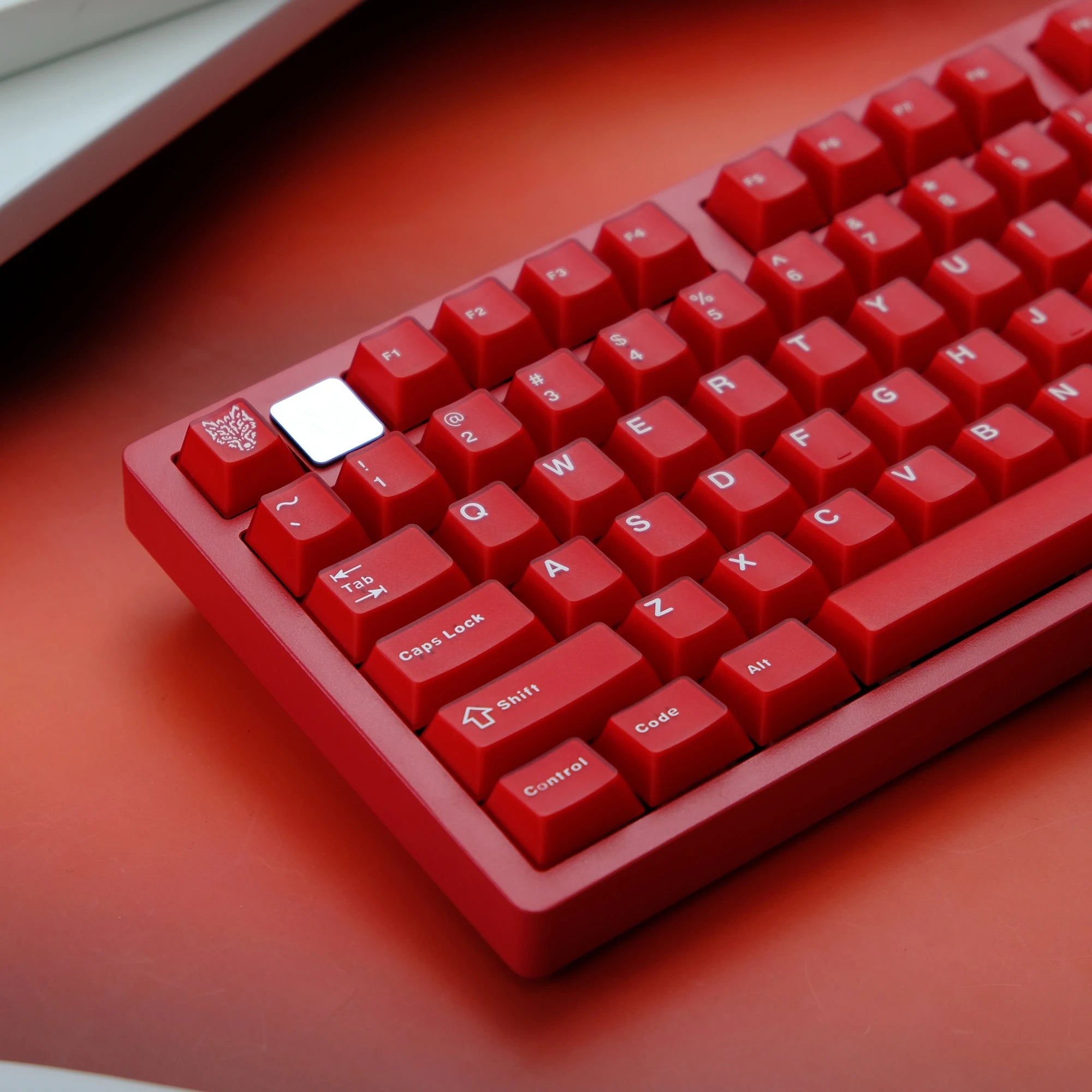 114 Aifei Keycaps Ruby Red ABS Double Shot Cherry Height for Mechanical Keyboard Translucent 6.25u 7u Anne Pro 2 GK61 Game PC