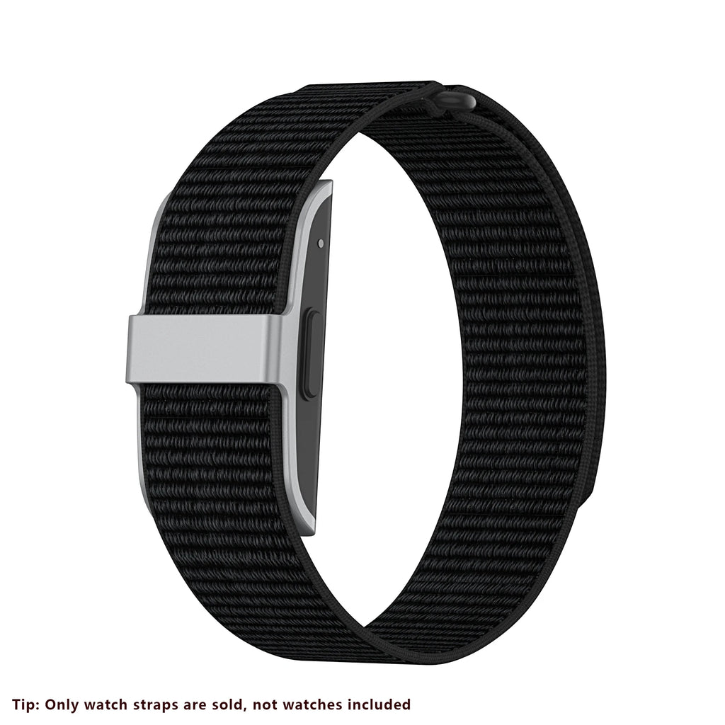 Suitable for Humu Band smart wristband strap 20mm single straight through nylon loop strap, breathable and comfortable