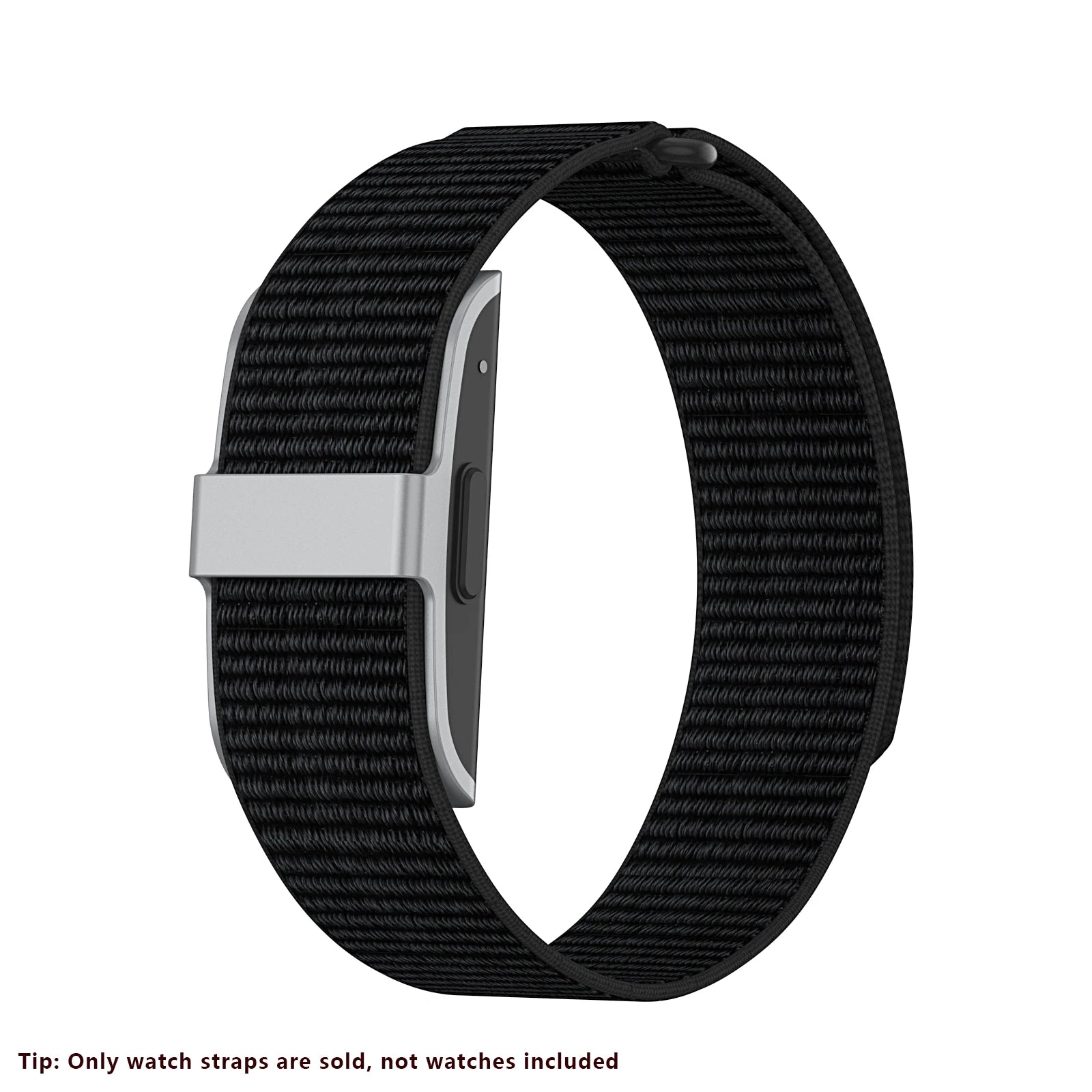 Suitable for Humu Band smart wristband strap 20mm single straight through nylon loop strap, breathable and comfortable