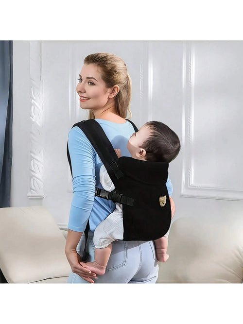 1-Piece Ergonomic Multifunctional Baby Carrier - 4-in-1 Portable Baby Travel Gear, with Adjustable and Comfortable Front and Back Straps, the Perfect Baby Shower Gift for Your Baby.