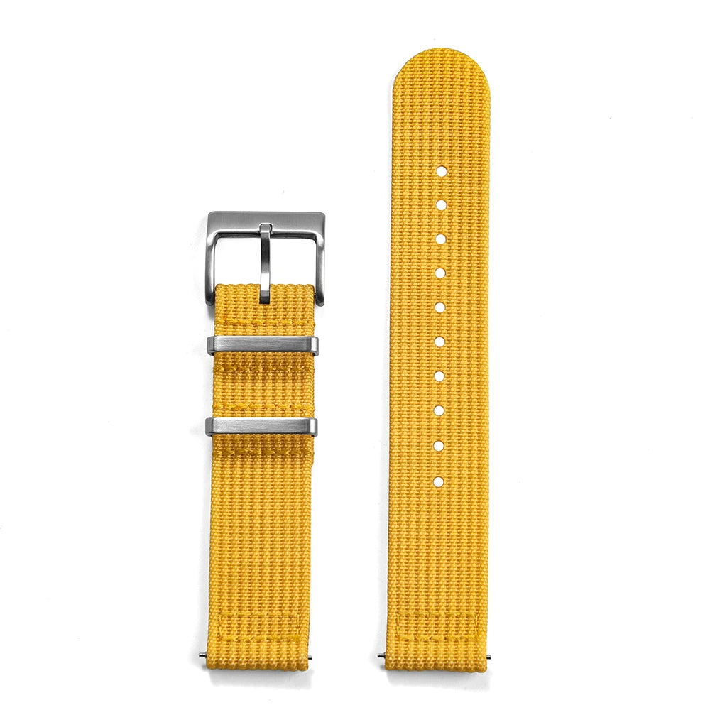MZDTIMK Sailcloth Nylon Ribbed Strap 18mm 20mm 22mm New Design Quick Release Military Ribbed Nylon Watch Bands