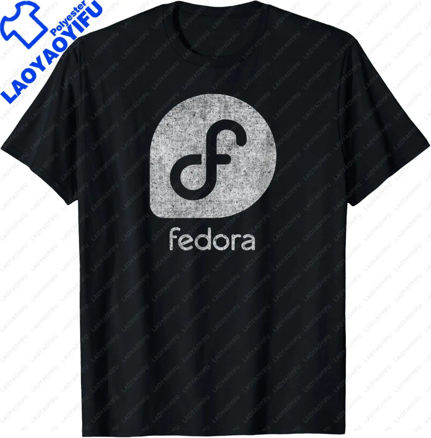 Linux Fedora T-Shirt White Tagline & Logo Open Source Os Tee T-Shirt Unisex Summer Streetwear Tops Mens Clothing Ropa Hombre