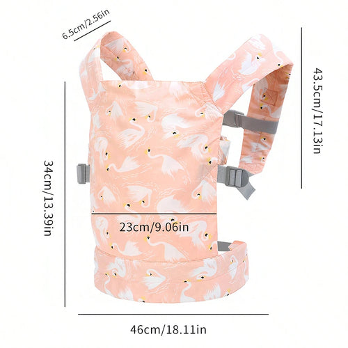 1Pc Toddler Doll Carrier, Pet Carrier, Adjustable Baby Carrier for Infants and Toddlers, Multifunctional Pretend Play Doll Double Ring Carrier, Suitable for Children Aged 3-6, Toy Backpack.