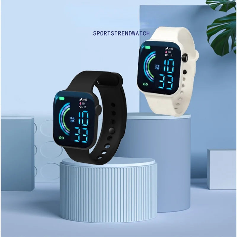 Child Watch Ultra Light LED Digital Watch for Kids Boy Girl Sports Silicone Wristband Electronic Clock Relogio Infantil