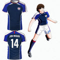 Piece Outfit Children Tracksuit Captain Tsubasa Football No.10 Print T Shirts Can Choose T-Shirts Or Shorts Kids Adult Clothes