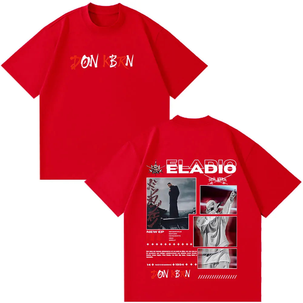 Eladio Carrion DON KBRN 2025 Album Graphic T-shirts Men Women Clothing Fashion Hip Hop Tshirt Casual Cotton Short Sleeve T-shirt