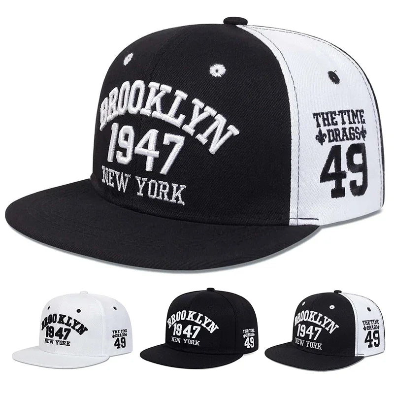 Unisex BROOKLYN Embroidery Hip-hop Hats Spring Autumn Outdoor Adjustable Sports Casual Baseball Caps Sunscreen Hat Sports Cap