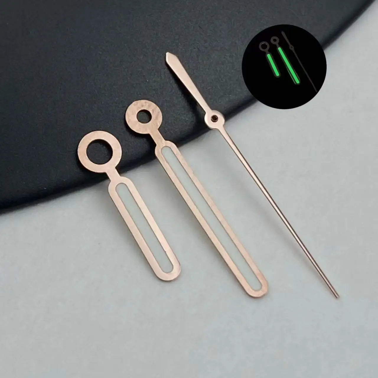 N30.5MM Dial Nautilus No Logo Watch Dial Green Luminous With Hands Suitable for NH38 Movement Modification Repair Accessories