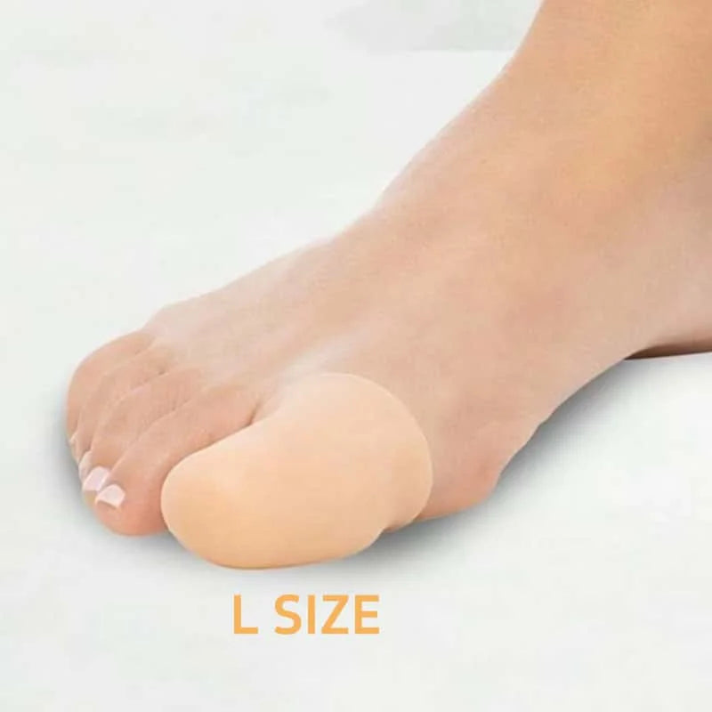 2 Breathable Silicone Toe Caps, Specifically Designed for Big Toes - Reduces Calluses and Blisters, Durable and Comfortable, Suitable for Walking, Toe-Friendly, Comfortable Fit, Slip-On Design