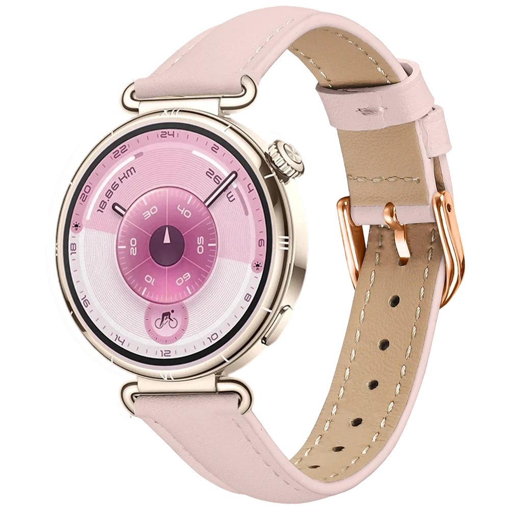 Leather Bracelet Band Suitable for Huawei Watch GT6 GT5 GT4 41mm with Metal Buckle Suitable for Huawei Watch 5/GT5pro 42mm
