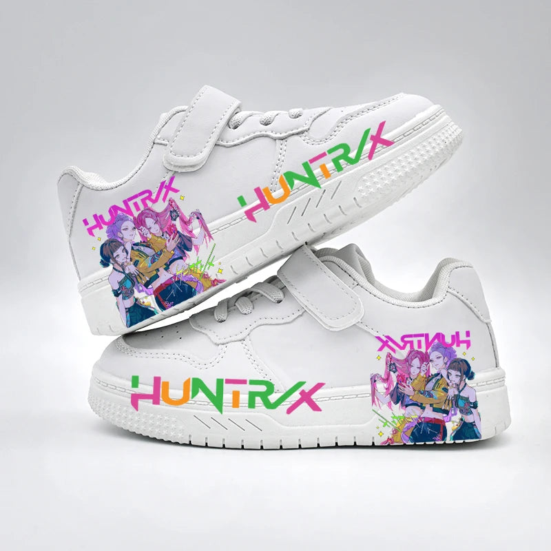 Children's Student Fashion Casual Shoes Kids New Design KPOP White Sport Shoes Boys Girls Anti-slip Outdoor Breathable Sneakers