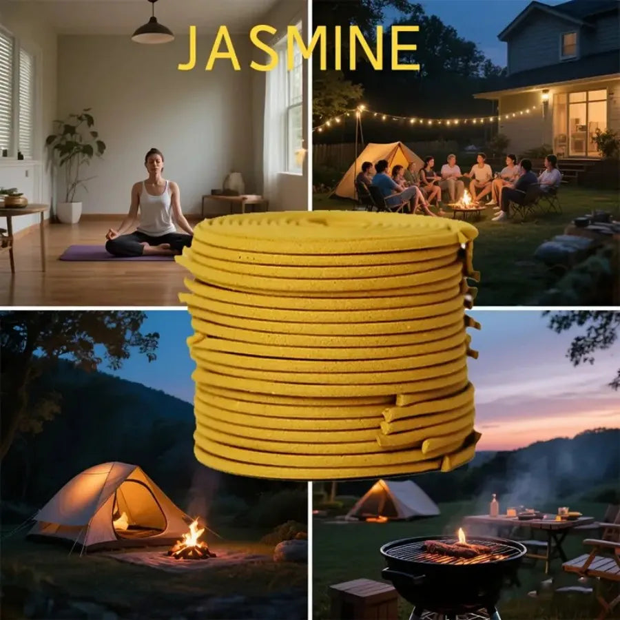 20/48/80pcs Jasmine spiral coil fragrance, suitable for home decoration, yoga, meditation, holiday gifts