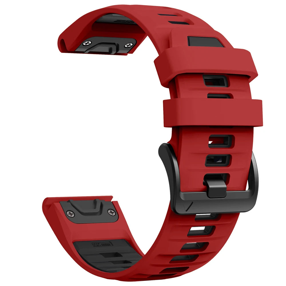 Fenix8 Watch Band For Garmin Fenix 8 Pro 47mm 51mm E 7 7X 6 6X/Epix Pro/Tactix8 970 965 QuickFit 22mm 26mm Sports Silicone Strap