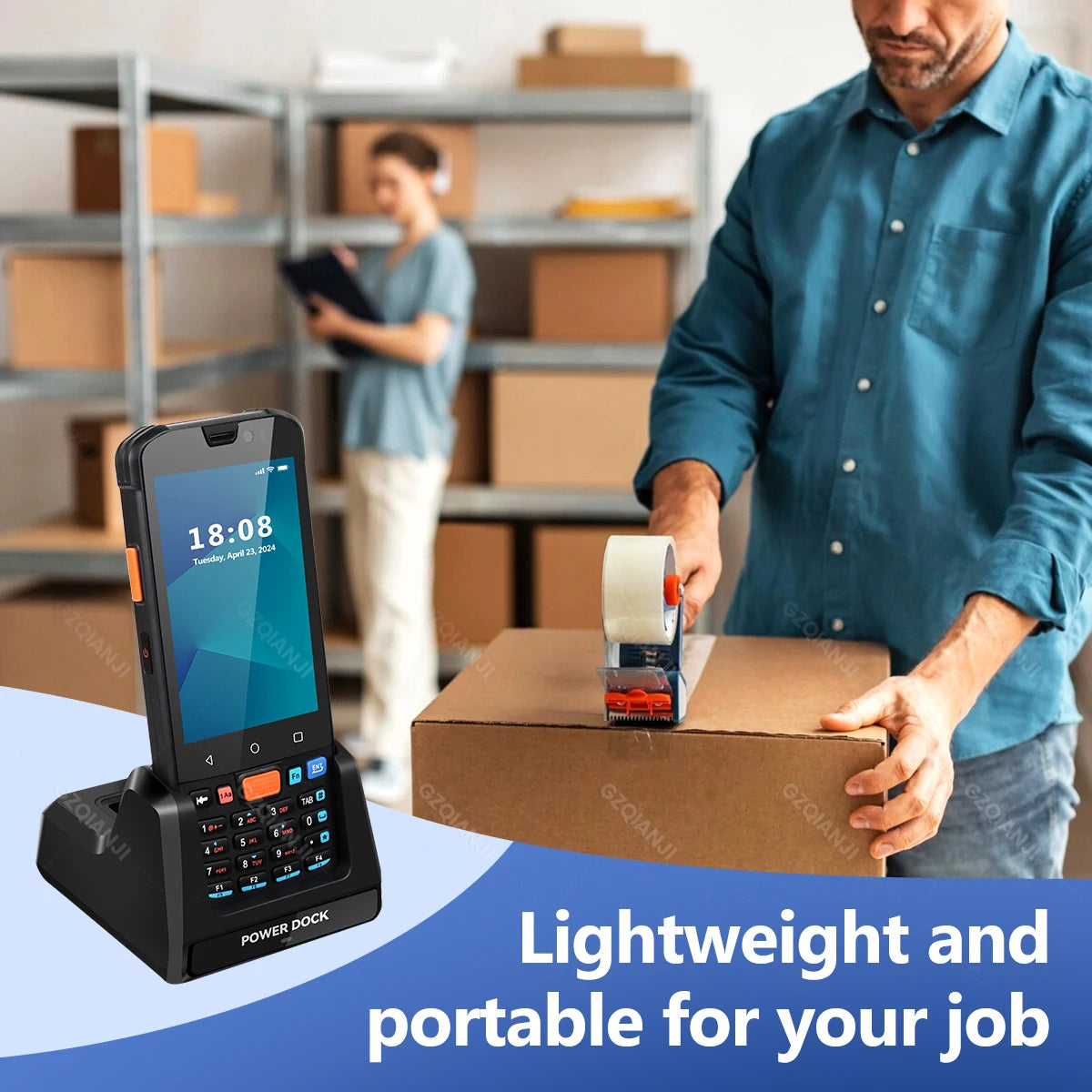 Android 11/14 PDA Handheld Terminal Data Collector with 1D Barcode 2D QR Scanner NFC 2/3/4G WiFi Bluetooth 3G+32G/4G+64G RAM+ROM