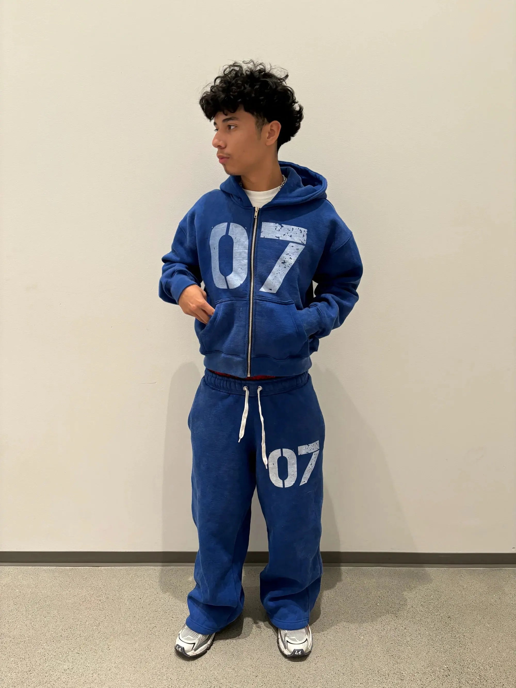 Blue Pants Suit Sweatpants Clothing Trousers Men Sport Vintage Joggers Hip Hop American Harajuku Korean Cargo Jogger Retro Baggy