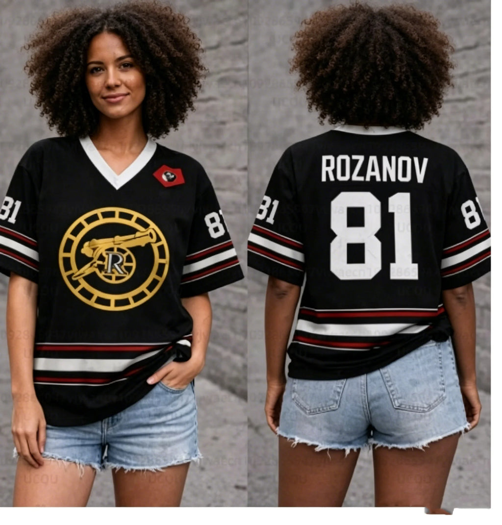New Men's Women's Heated Rivalry Hockey Jersey Short Sleeve Tee Rozanov HOLLANDER Short Sleeve T-shirt Unisex Tops