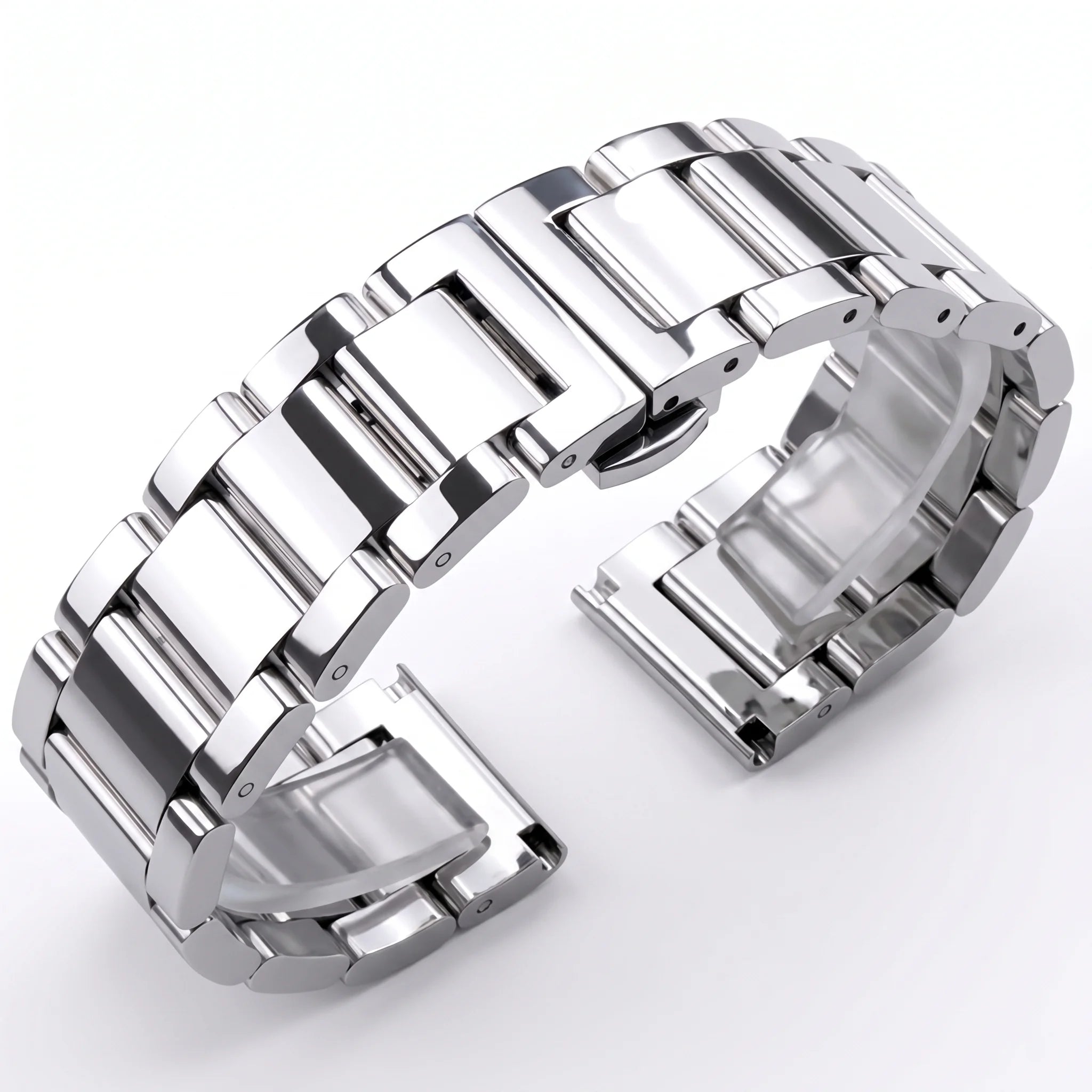 Solid Stainless Steel Watch Band 18 20 21 22 23 24mm Metal Bracelet Replacement Strap Men Women Wristband Accessories