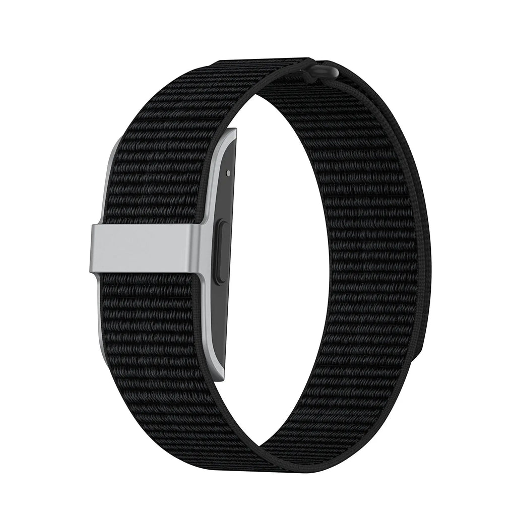 Suitable for Humu Band smart wristband strap 20mm single straight through nylon loop strap, breathable and comfortable