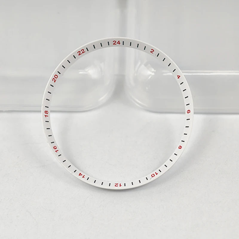 30.5mm Watch Chapter Rings Fit SKX007 SKX009 SRPD Watch Case Plastic Inner Ring NH35 NH36 Movement Men's Watch Parts Replace